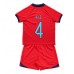 England Declan Rice #4 Barnkläder Borta matchtröja till baby VM 2022 Kortärmad (+ Korta byxor) Billigt